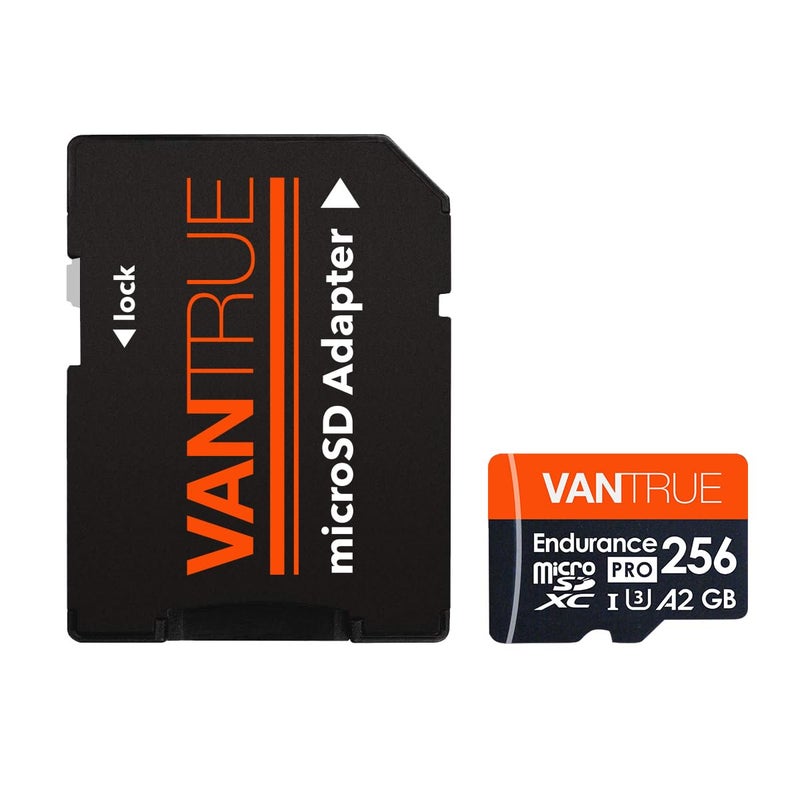 Vantrue 256GB microSDXC UHS-I U3 4K UHD Video High Speed Transfer Monitoring SD Card with Adapter for Dash Cams, Body Cams, Action Camera, Surveillance & Security Cams - Image 2